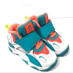 Toddler NIKE AIR speed turf “White/bright mango”
